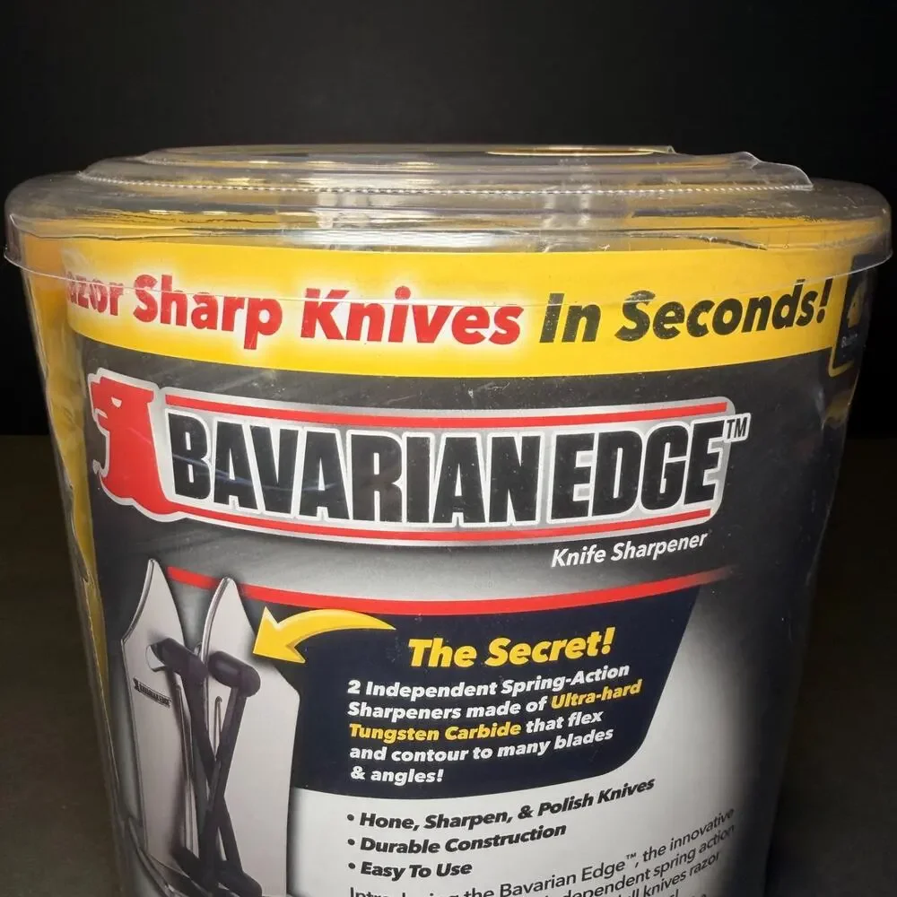 vBavarian Edge Knife Sharpener BulbHead Tungsten Carbide NEW Sealed Package